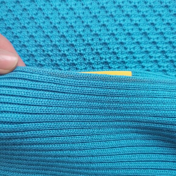 St. John Boatneck Wool Sweater Blue Size Medium - Picture 4 of 9